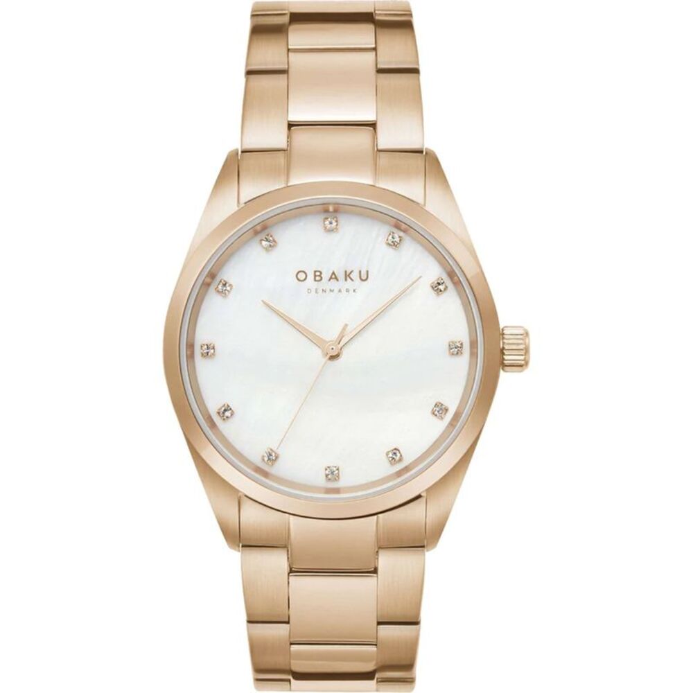 Obaku Women's Classic White Dial Watch - V263LXVWSV